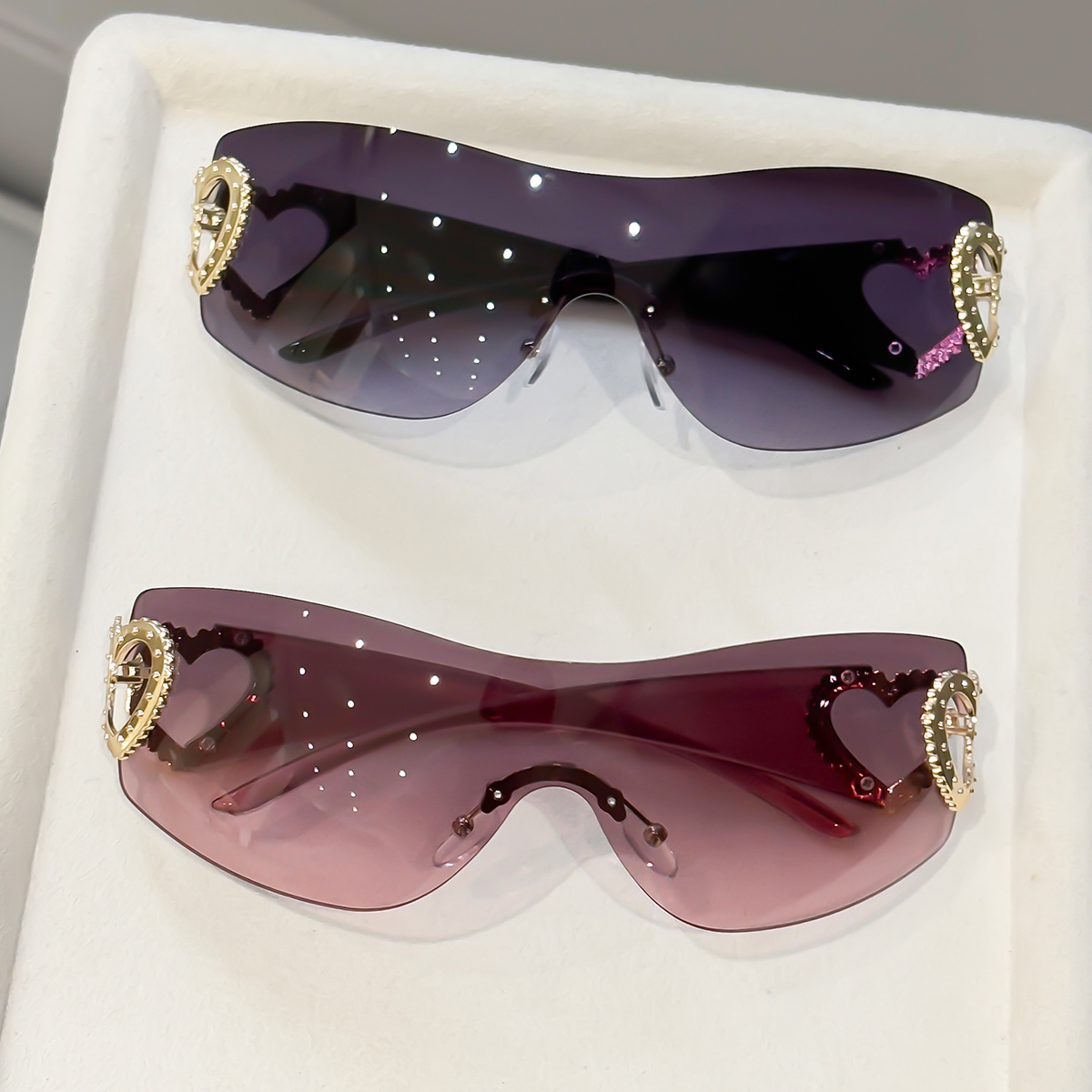 2pcs Y2K Integrated Frameless  - Photography Design 评论和价格