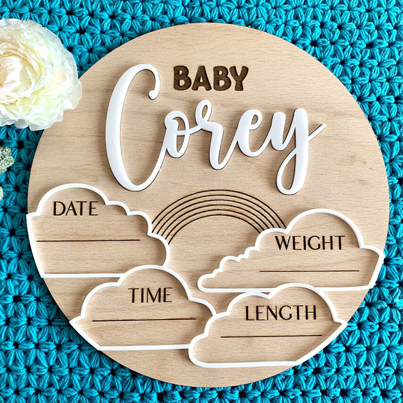 Custom Baby Name Announcement  - Photography Prompt 评论和价格
