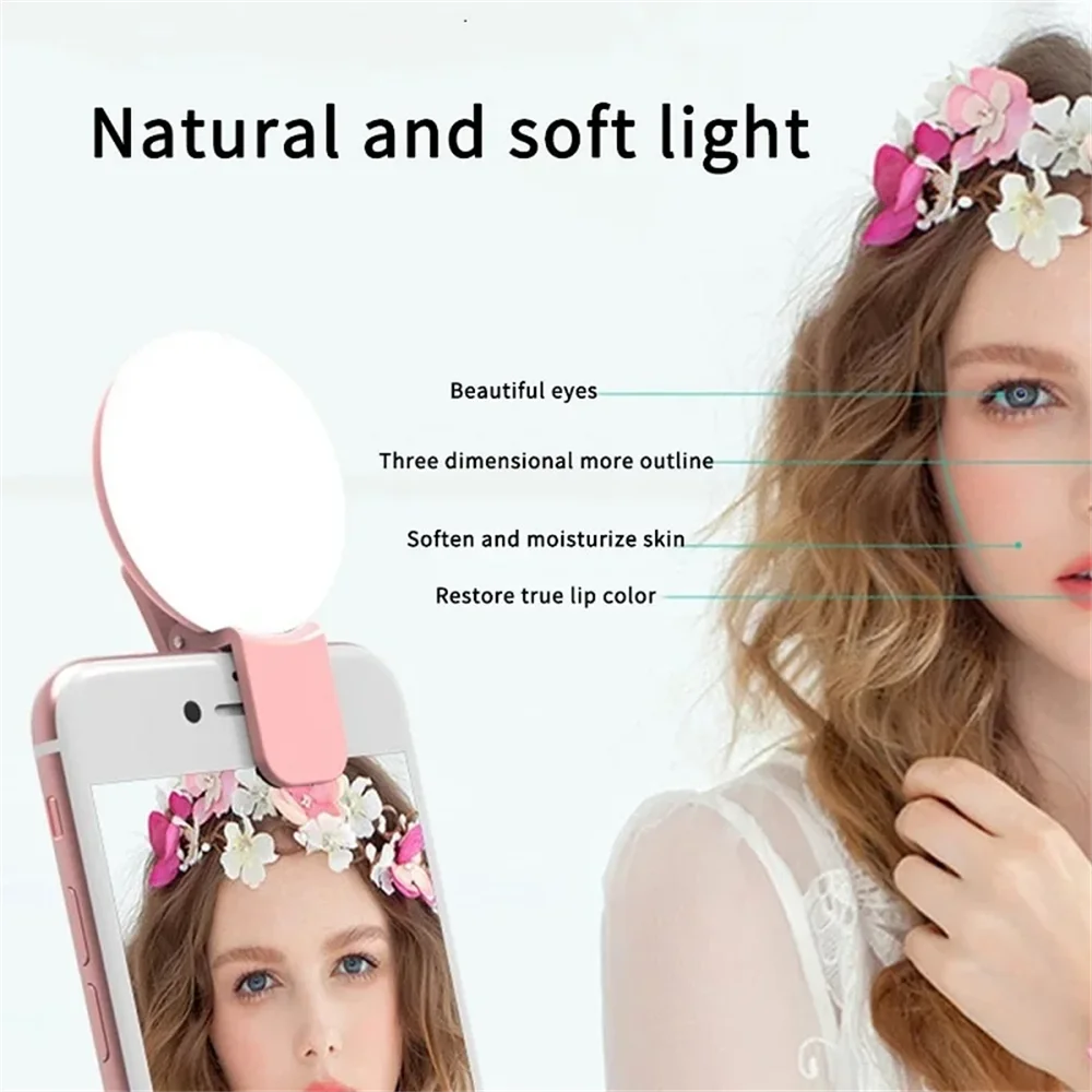 Portable Mini Selfie Ring Ligh - Photography Videos Free 评论和价格