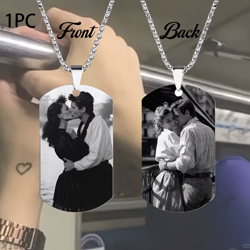 Custom Necklace with Engraved  - Photographic Memory 评论和价格
